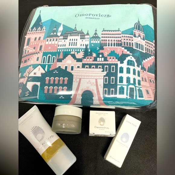🔥OMOROVICZA BUDAPEST GIFT SET CLEANSING, SERUM, MASK, CREAM WITH BAG - Picture 1 of 13